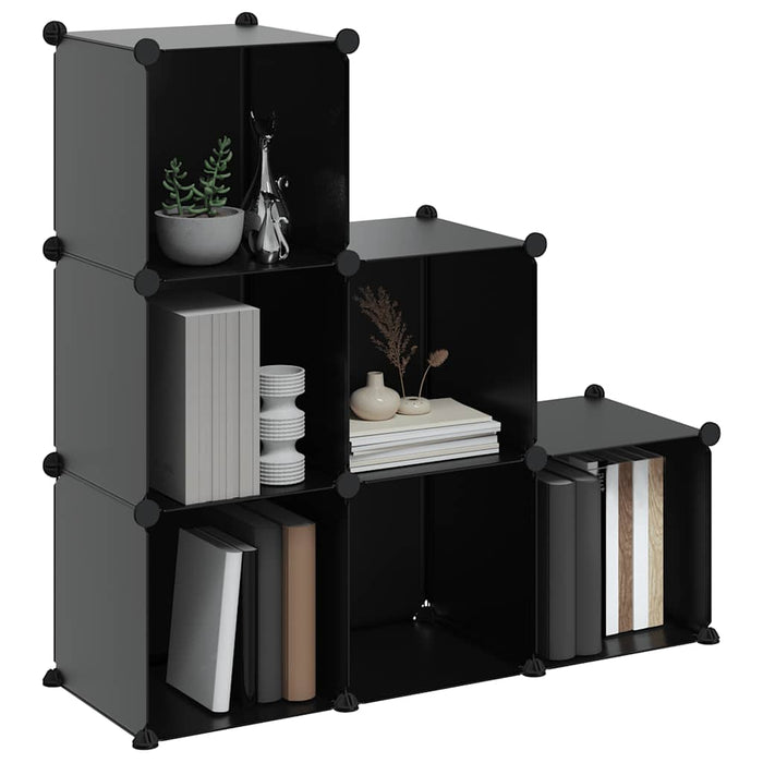 Organizator cub de depozitare, 6 cuburi, negru, PP - WALTI WALTI