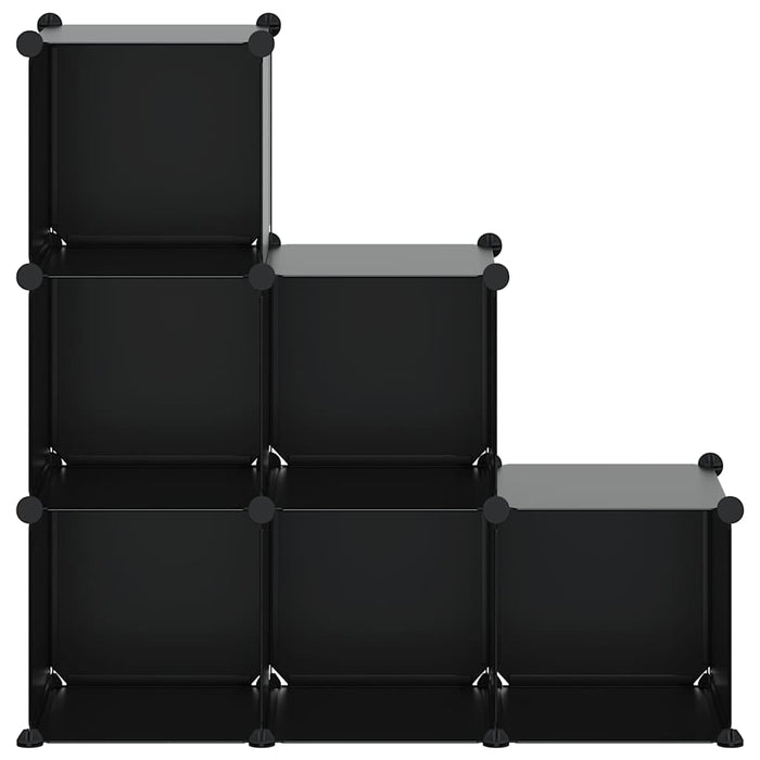 Organizator cub de depozitare, 6 cuburi, negru, PP - WALTI WALTI