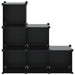 Organizator cub de depozitare, 6 cuburi, negru, PP - WALTI WALTI