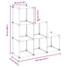 Organizator cub de depozitare, 6 cuburi, negru, PP - WALTI WALTI