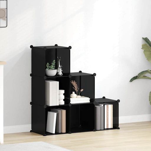 Organizator cub de depozitare, 6 cuburi, negru, PP - WALTI WALTI