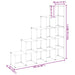 Organizator cub de depozitare, 15 cuburi, transparent, PP - WALTI WALTI