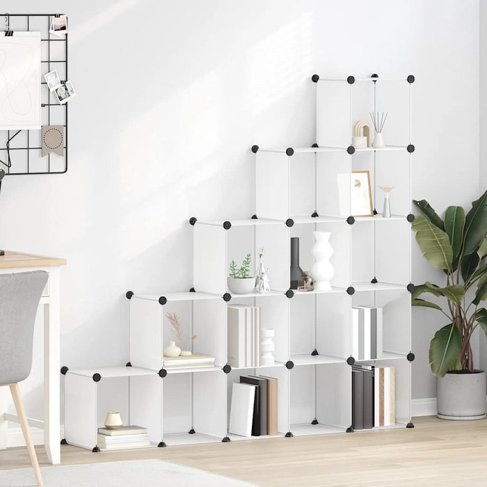 Organizator cub de depozitare, 15 cuburi, transparent, PP - WALTI WALTI