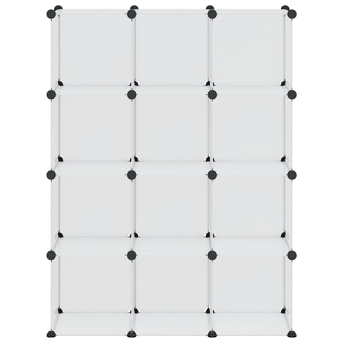 Organizator cub de depozitare, 12 cuburi, transparent, PP - WALTI WALTI