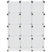 Organizator cub de depozitare, 12 cuburi, transparent, PP - WALTI WALTI