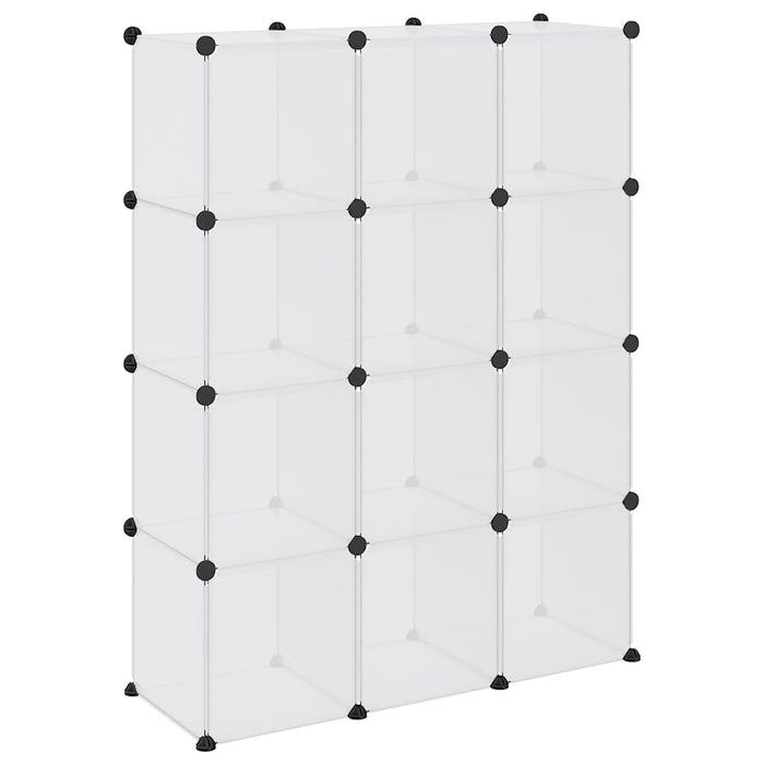 Organizator cub de depozitare, 12 cuburi, transparent, PP - WALTI WALTI