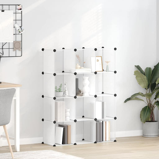 Organizator cub de depozitare, 12 cuburi, transparent, PP - WALTI WALTI
