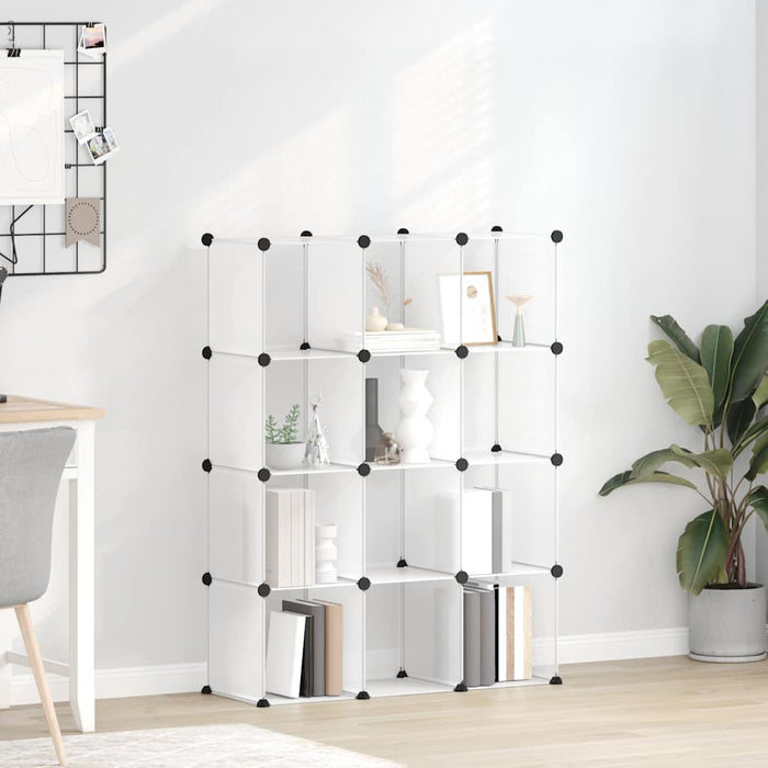 Organizator cub de depozitare, 12 cuburi, transparent, PP - WALTI WALTI