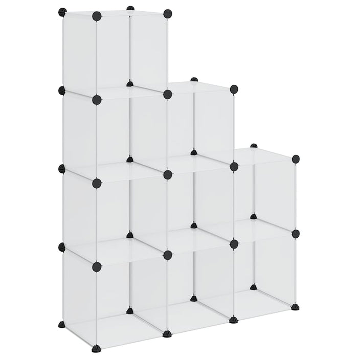 Organizator cub de depozitare, 9 cuburi, transparent, PP - WALTI WALTI