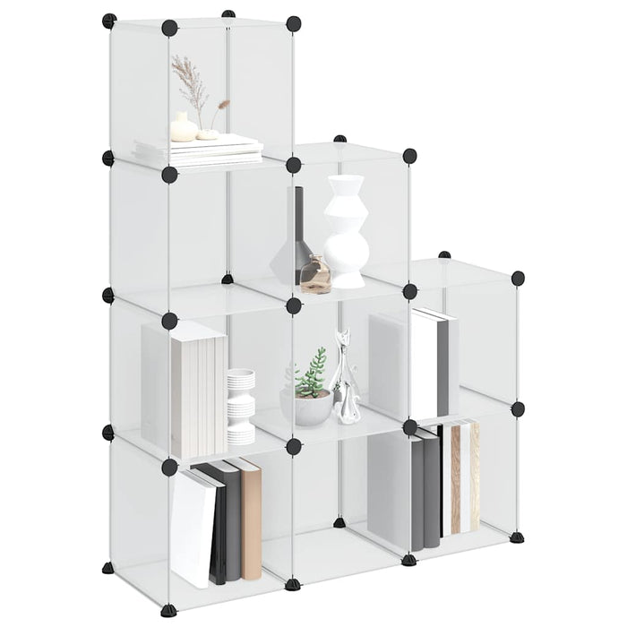 Organizator cub de depozitare, 9 cuburi, transparent, PP - WALTI WALTI