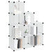 Organizator cub de depozitare, 9 cuburi, transparent, PP - WALTI WALTI