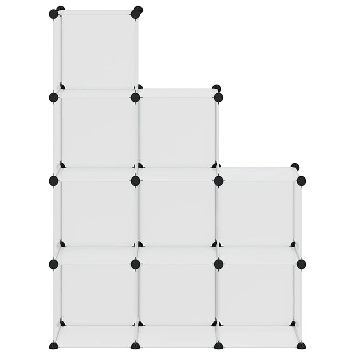 Organizator cub de depozitare, 9 cuburi, transparent, PP - WALTI WALTI