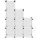 Organizator cub de depozitare, 9 cuburi, transparent, PP - WALTI WALTI