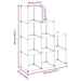 Organizator cub de depozitare, 9 cuburi, transparent, PP - WALTI WALTI