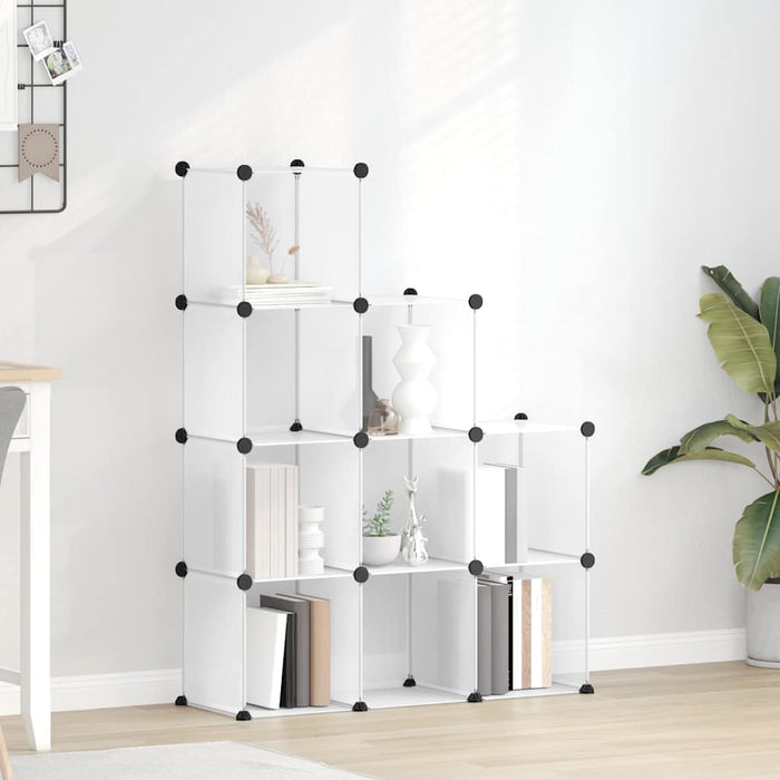 Organizator cub de depozitare, 9 cuburi, transparent, PP - WALTI WALTI