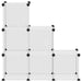 Organizator cub de depozitare, 6 cuburi, transparent, PP - WALTI WALTI