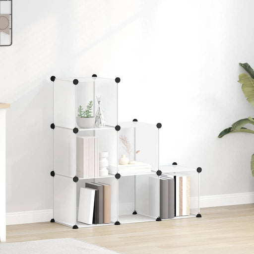 Organizator cub de depozitare, 6 cuburi, transparent, PP - WALTI WALTI