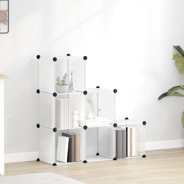 Organizator cub de depozitare, 6 cuburi, transparent, PP - WALTI WALTI