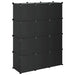 Organizator cub de depozitare cu uși, 12 cuburi, negru, PP - WALTI WALTI