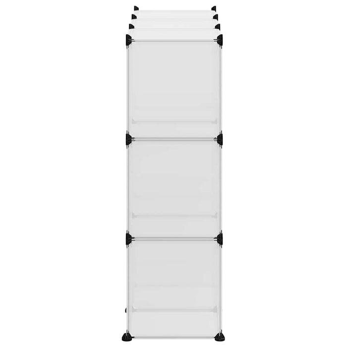 Organizator cub de depozitare cu 9 cuburi și uși, PP transparent WALTI