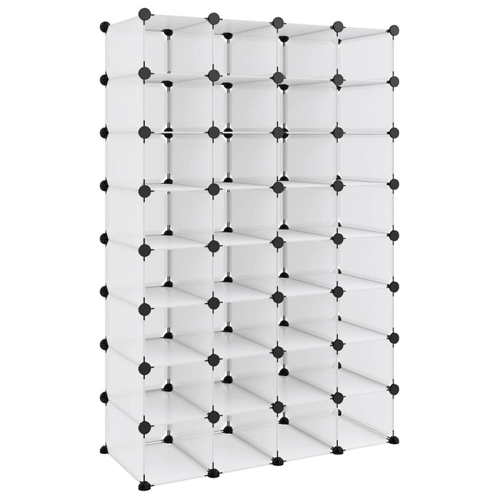 Suport de pantofi, transparent, 93x36,5x140 cm, PP - WALTI WALTI