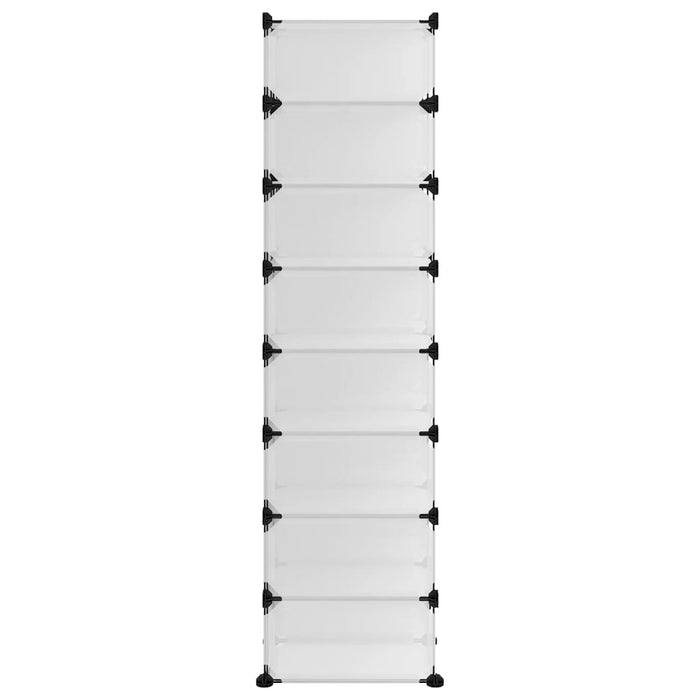 Suport de pantofi, transparent, 93x36,5x140 cm, PP - WALTI WALTI