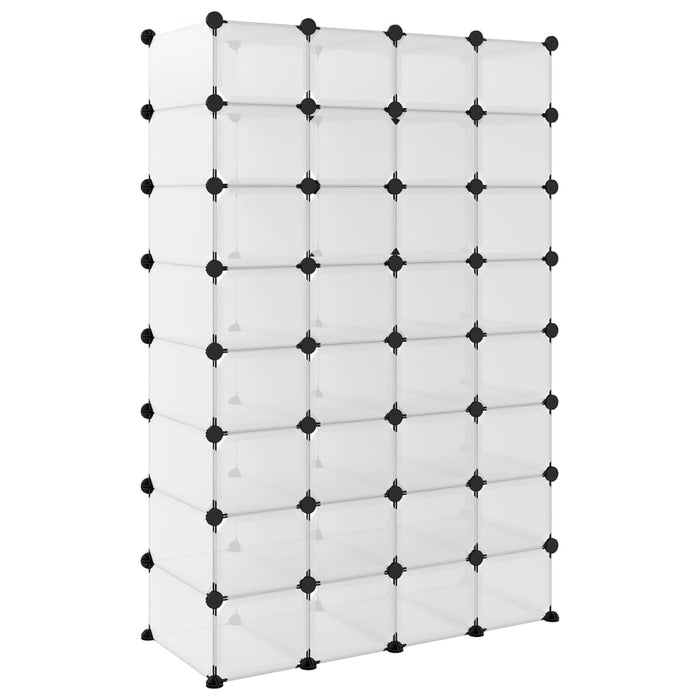Suport de pantofi, transparent, 93x36,5x140 cm, PP - WALTI WALTI