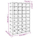 Suport de pantofi, transparent, 93x36,5x140 cm, PP - WALTI WALTI