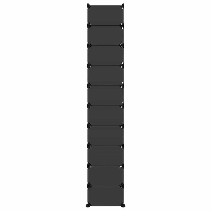 Suport de pantofi, negru, 44x32x174 cm, PP - WALTI WALTI