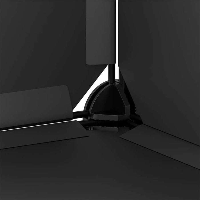 Suport de pantofi, negru, 44x32x174 cm, PP - WALTI WALTI