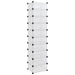 Suport de pantofi, transparent, 44x32x174 cm, PP - WALTI WALTI