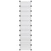 Suport de pantofi, transparent, 44x32x174 cm, PP - WALTI WALTI