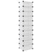 Suport de pantofi, transparent, 44x32x174 cm, PP - WALTI WALTI