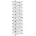 Suport de pantofi, transparent, 44x32x174 cm, PP - WALTI WALTI
