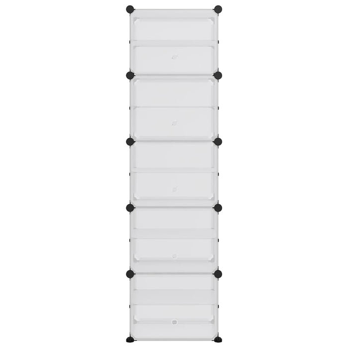 Suport de pantofi, transparent, 44x31,5x153,5 cm, PP - WALTI WALTI