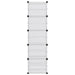 Suport de pantofi, transparent, 44x31,5x153,5 cm, PP - WALTI WALTI