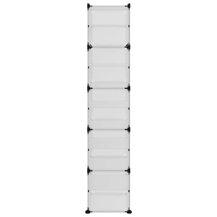 Suport de pantofi, transparent, 44x31,5x153,5 cm, PP - WALTI WALTI