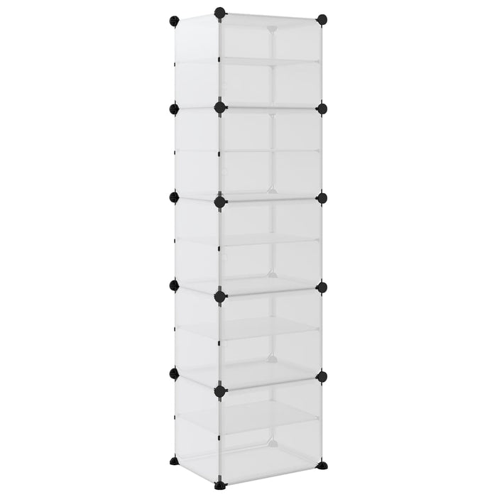 Suport de pantofi, transparent, 44x31,5x153,5 cm, PP - WALTI WALTI