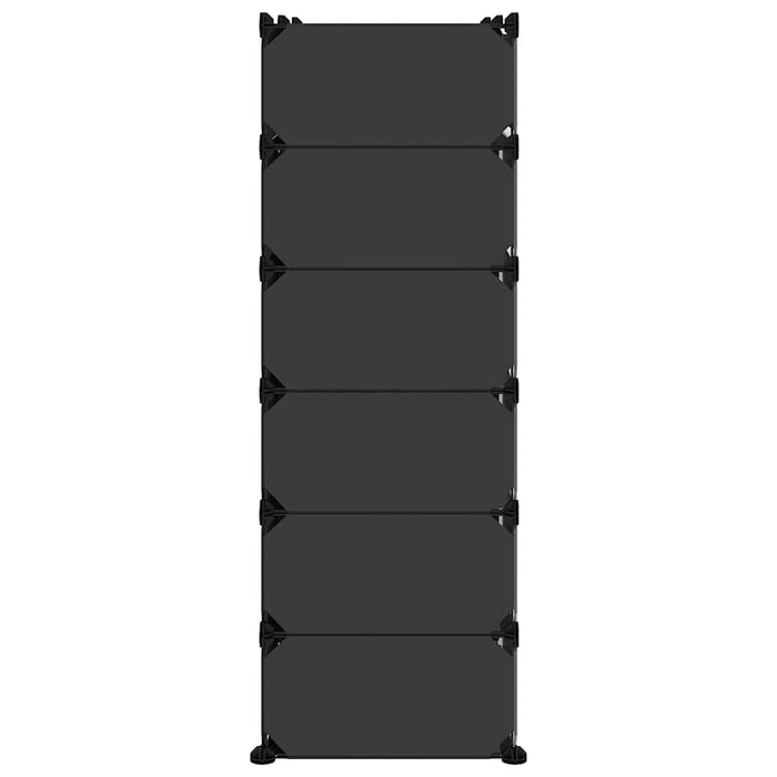 Suport de pantofi, negru, 94,5x36,5x106 cm, PP - WALTI WALTI