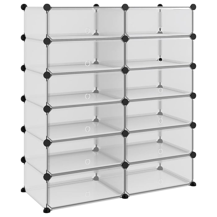 Suport de pantofi, transparent, 94,5x36,5x106 cm, PP - WALTI WALTI