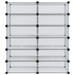 Suport de pantofi, transparent, 94,5x36,5x106 cm, PP - WALTI WALTI