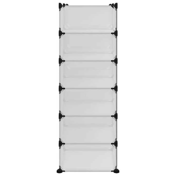 Suport de pantofi, transparent, 94,5x36,5x106 cm, PP - WALTI WALTI