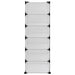 Suport de pantofi, transparent, 94,5x36,5x106 cm, PP - WALTI WALTI