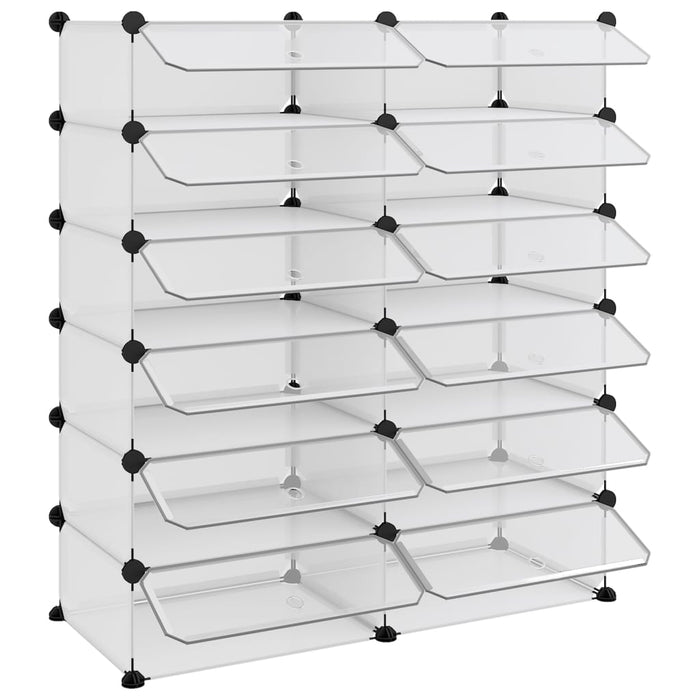 Suport de pantofi, transparent, 94,5x36,5x106 cm, PP - WALTI WALTI