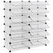 Suport de pantofi, transparent, 94,5x36,5x106 cm, PP - WALTI WALTI