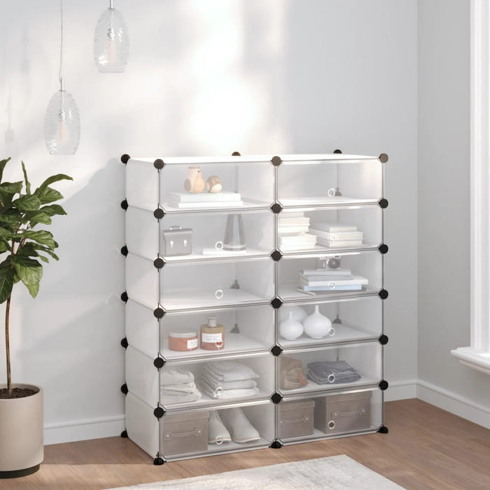 Suport de pantofi, transparent, 94,5x36,5x106 cm, PP - WALTI WALTI