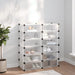 Suport de pantofi, transparent, 94,5x36,5x106 cm, PP - WALTI WALTI