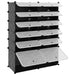 Suport de pantofi, negru, 94x37x125 cm, PP - WALTI WALTI