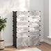 Suport de pantofi, negru, 94x37x125 cm, PP - WALTI WALTI