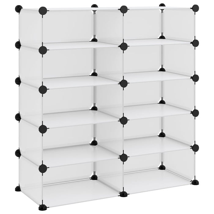 Suport de pantofi, transparent, 84x32x88,5 cm, PP - WALTI WALTI